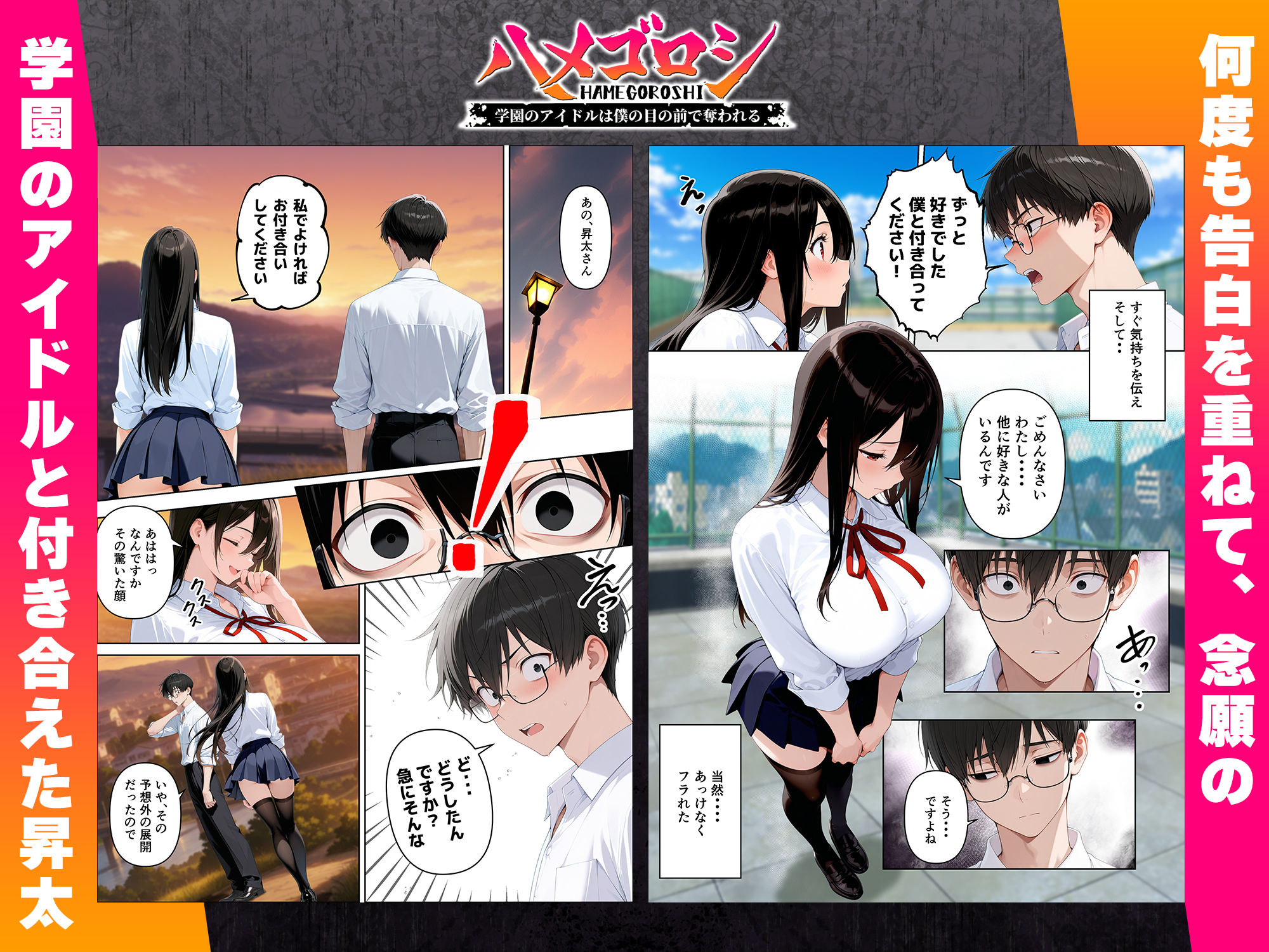 【本編345P！フルカラー】ハメゴロシ〜学園のアイドルは僕の目の前で奪われる〜_2