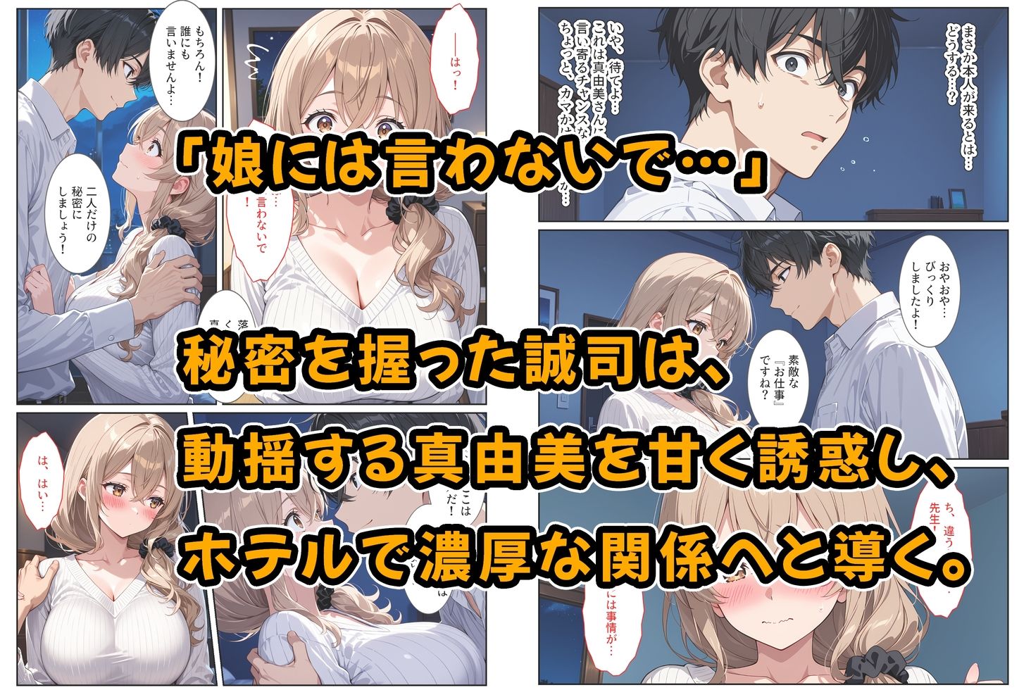 デリヘル呼んだら教え子のママが来たので孕ませました〜娘も一緒に種付けて腹ボテ家族に〜_4