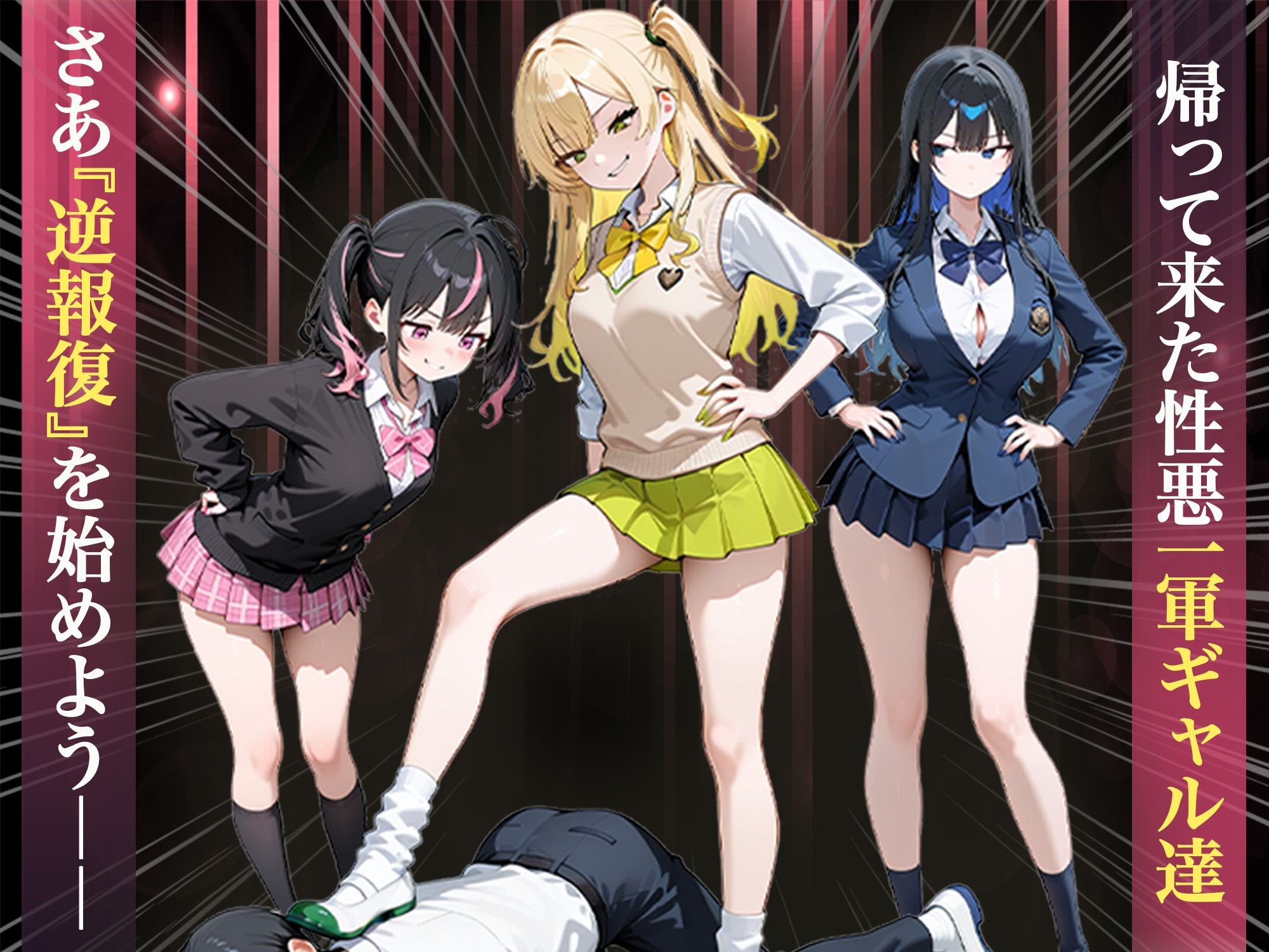 いじめられていた陰キャのボクが1軍ギャル達に中出し報復する話-〜メス堕ちリバース_001