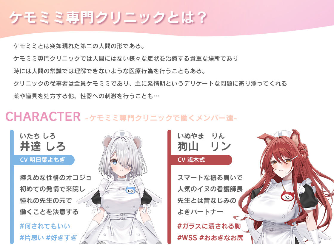 【本編動画2時間40分超】発情ケモミミclinic【ぬるぬるLive2Dアニメーション×豪華声優陣】_004