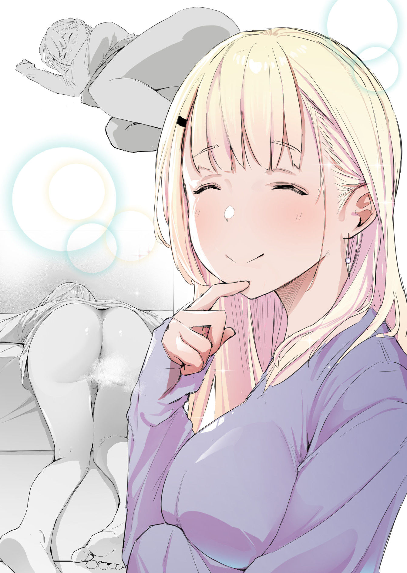 友達の姉が普通にパンツを脱いでいく話_001