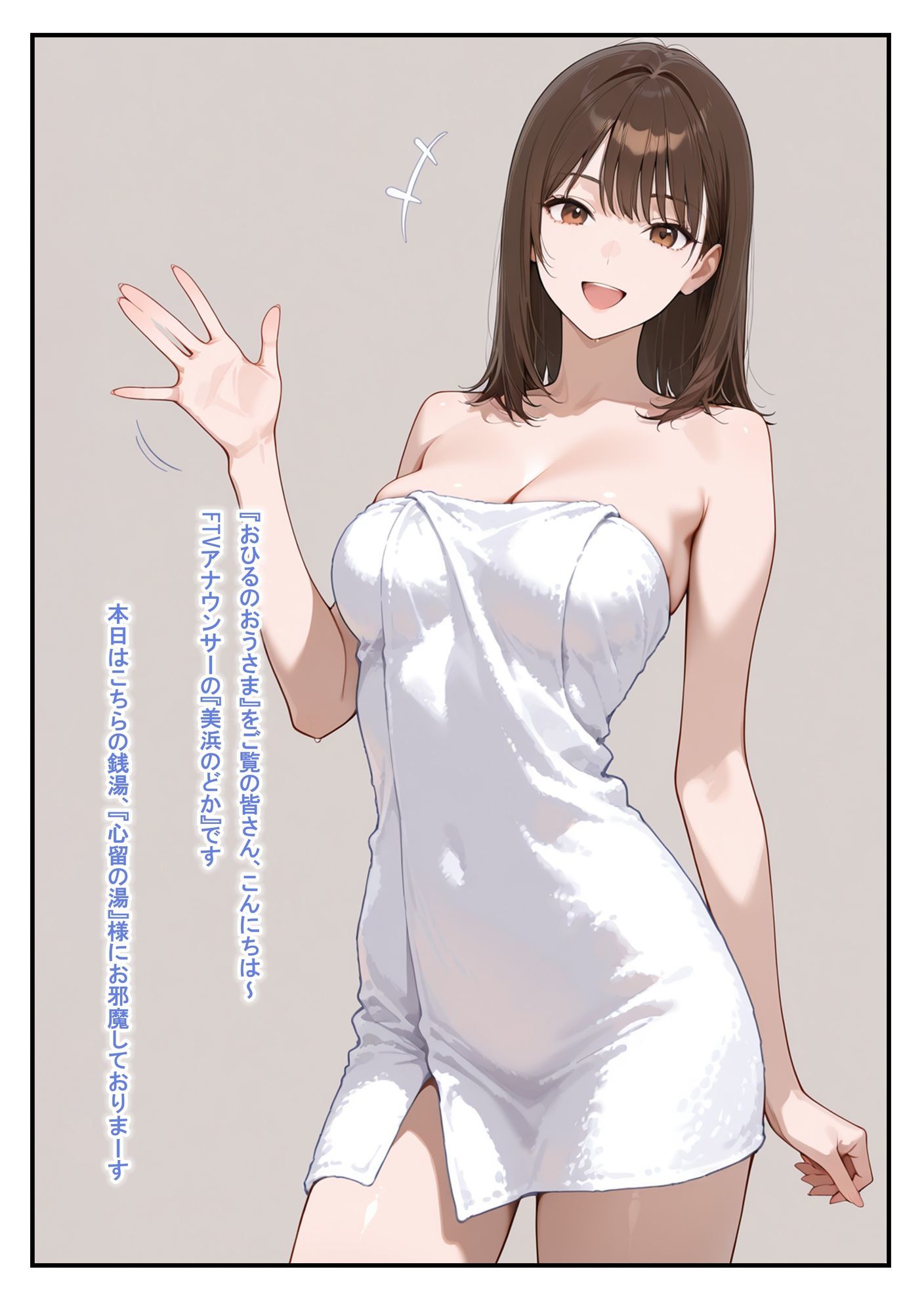 温泉ロケ、女子アナ、常識改変済。〜汗だくセックスマッサージ〜_009