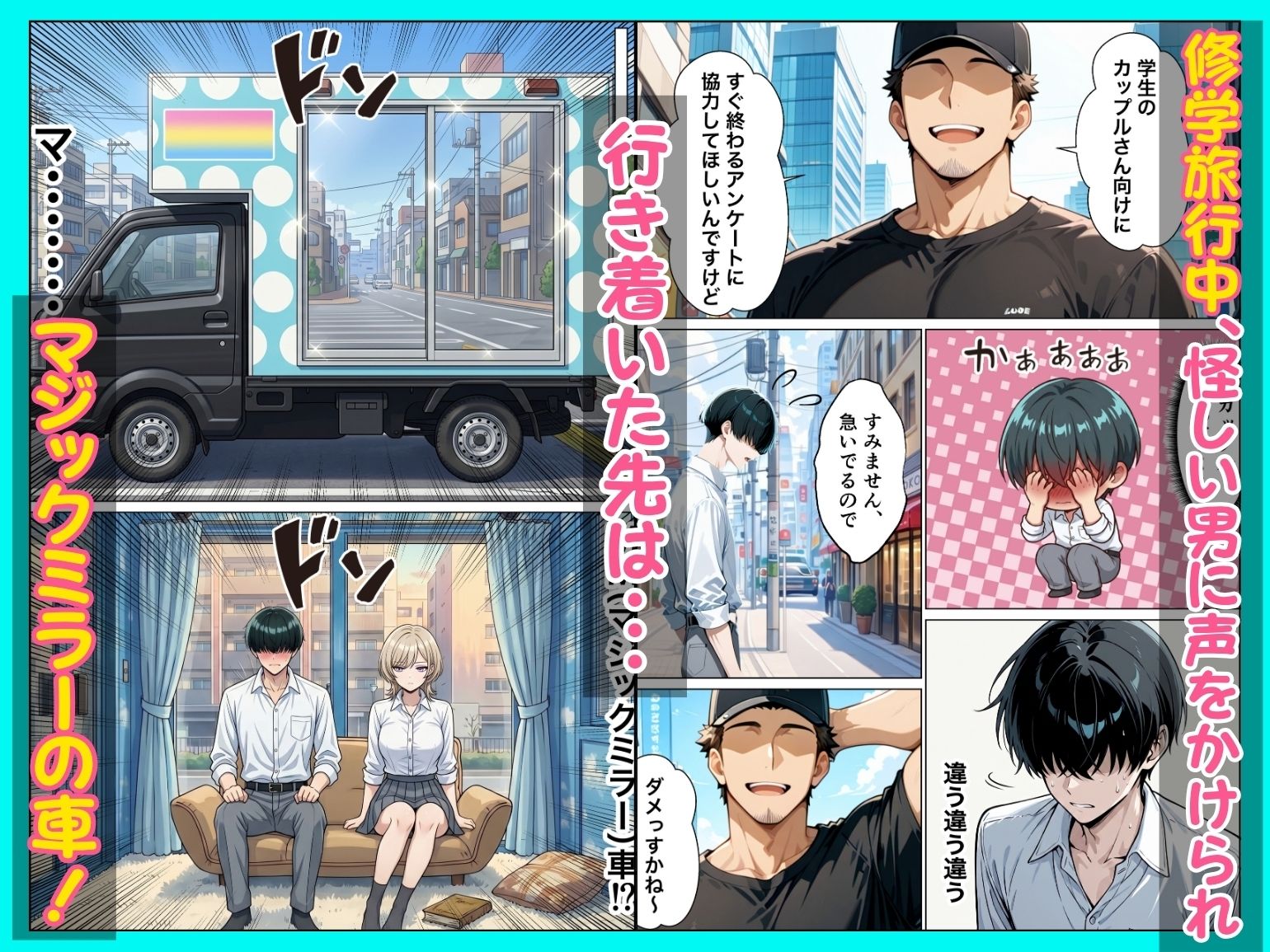 童貞陰キャの僕がクールギャルとマジックミラー車で生ハメセックスした話_002