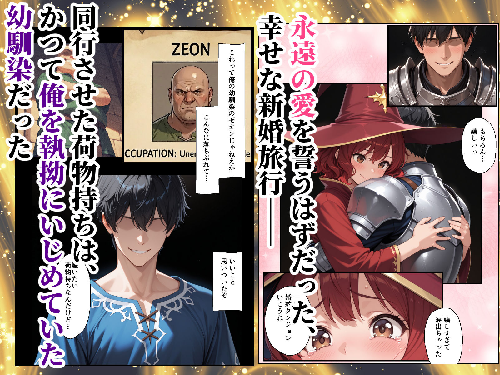 絶望の魔力供給-―永遠の愛を誓った婚約者があいつの種に屈服するまでの記録―_001