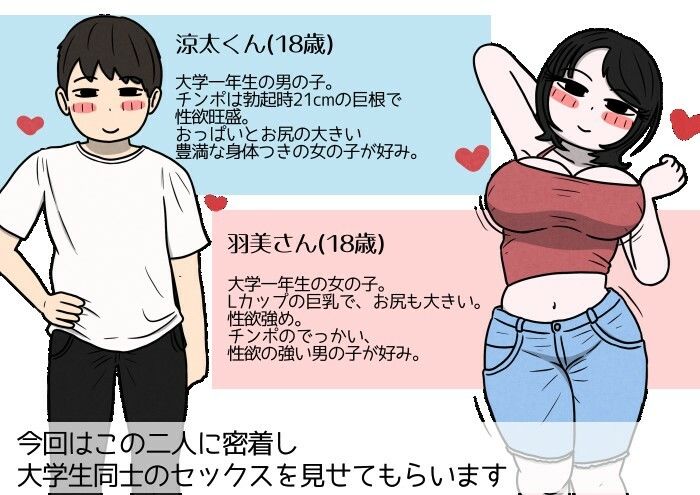学生カップルのセックスと妊娠-気持ちよすぎて赤ちゃんができちゃった涼太くん（18歳）と羽美さん（18歳）_001